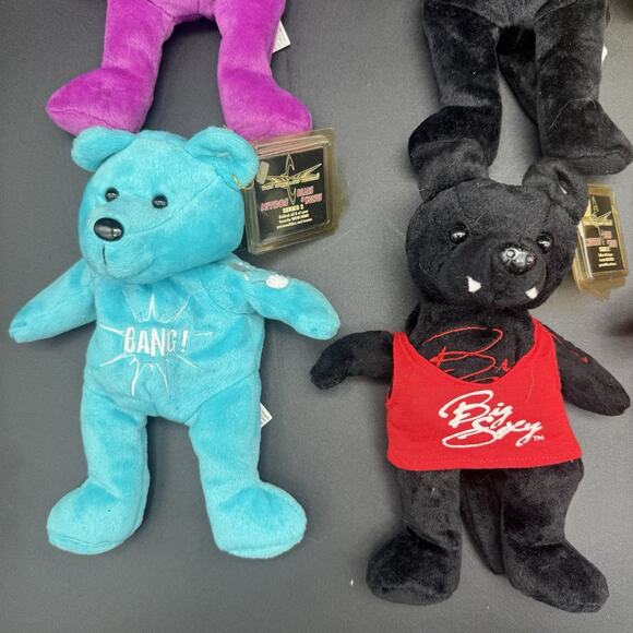 Vintage Y2K WCW NWO Wrestling Nitro Bears Lot Of 6 Sting Goldberg Nash & More - Picture 5 of 10